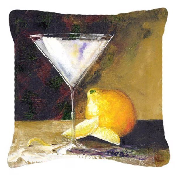 Lemon Martini by Malenda Trick Canvas Decorative Pillow, Jensendistributionservices, Mfr#: MI2557585